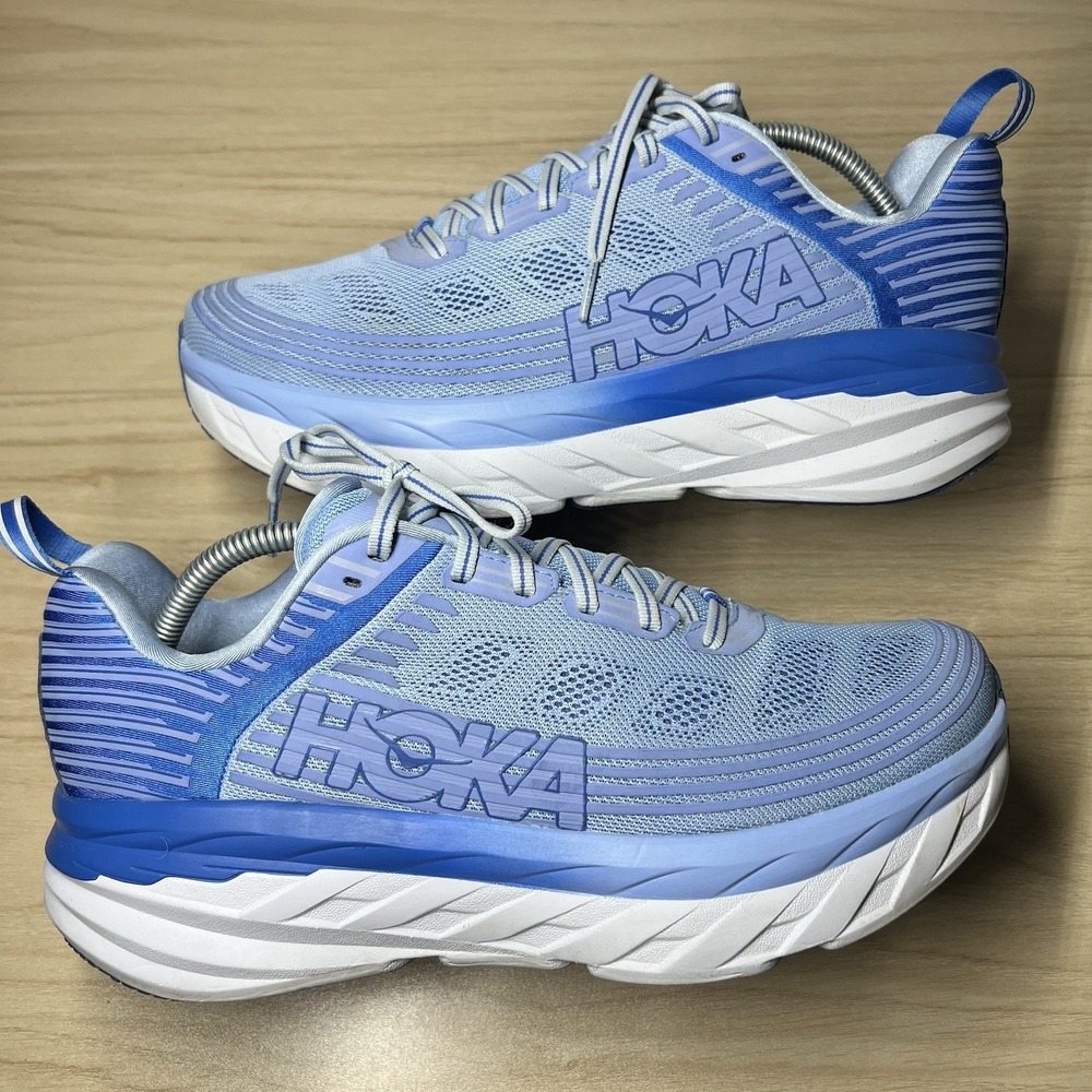 HOKA One One Bondi 6 Blue - Women's Size 11 D Wide 1019272 -SPCB - Excellent!!